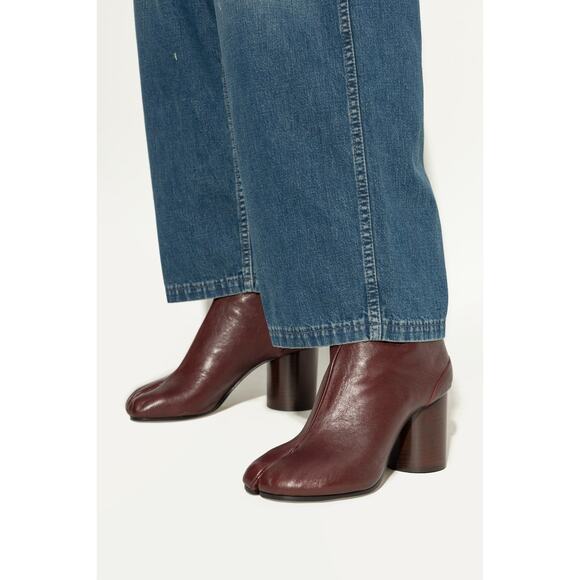 Maison Margiela Tabi 80mm Leather Ankle Boots - 10 - Brown - Picture 6 of 6